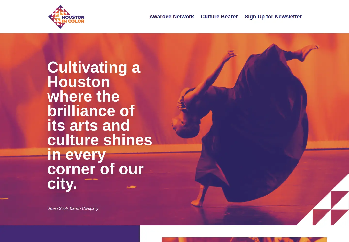 Captured homepage of houstonbanf.org in the current scan