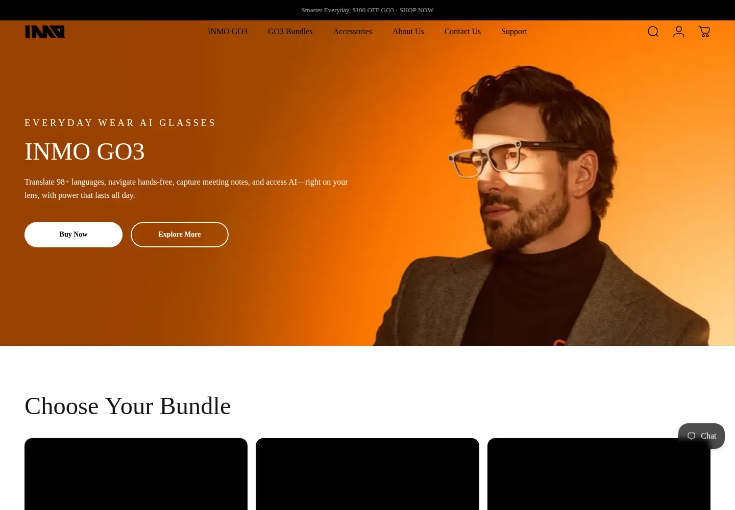 Screenshot of inmoxr.com