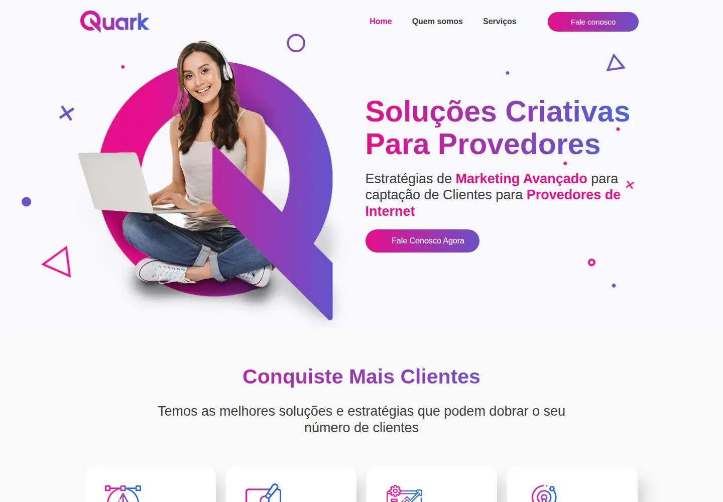 Captured homepage of quarkagencia.com.br in the current scan