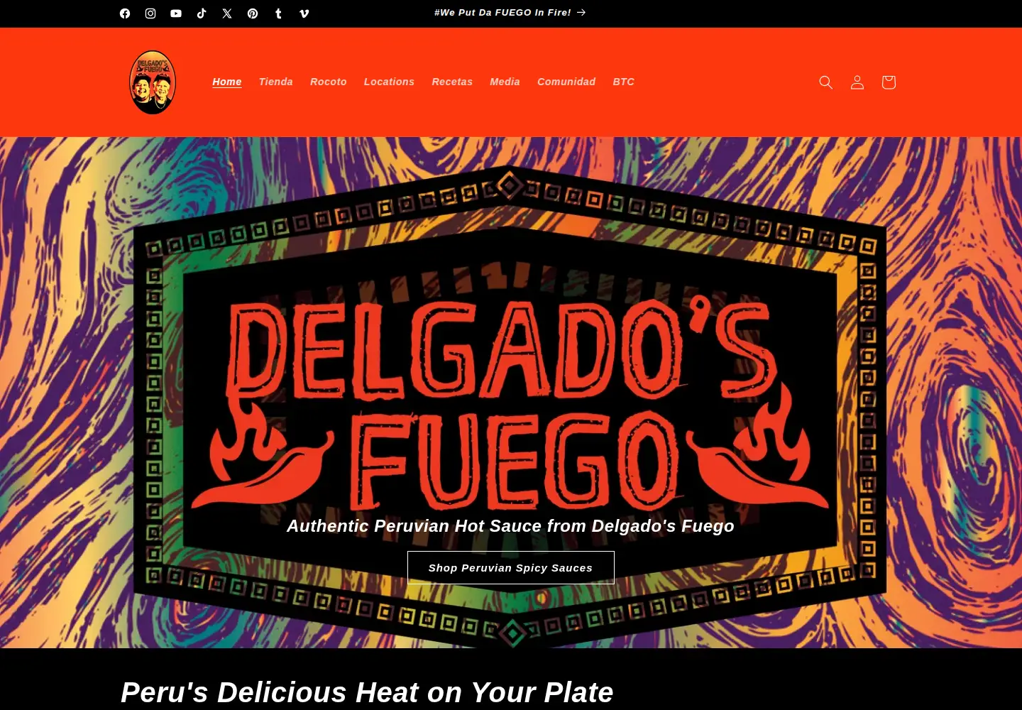Captured homepage of delgadosfuego.com in the current scan