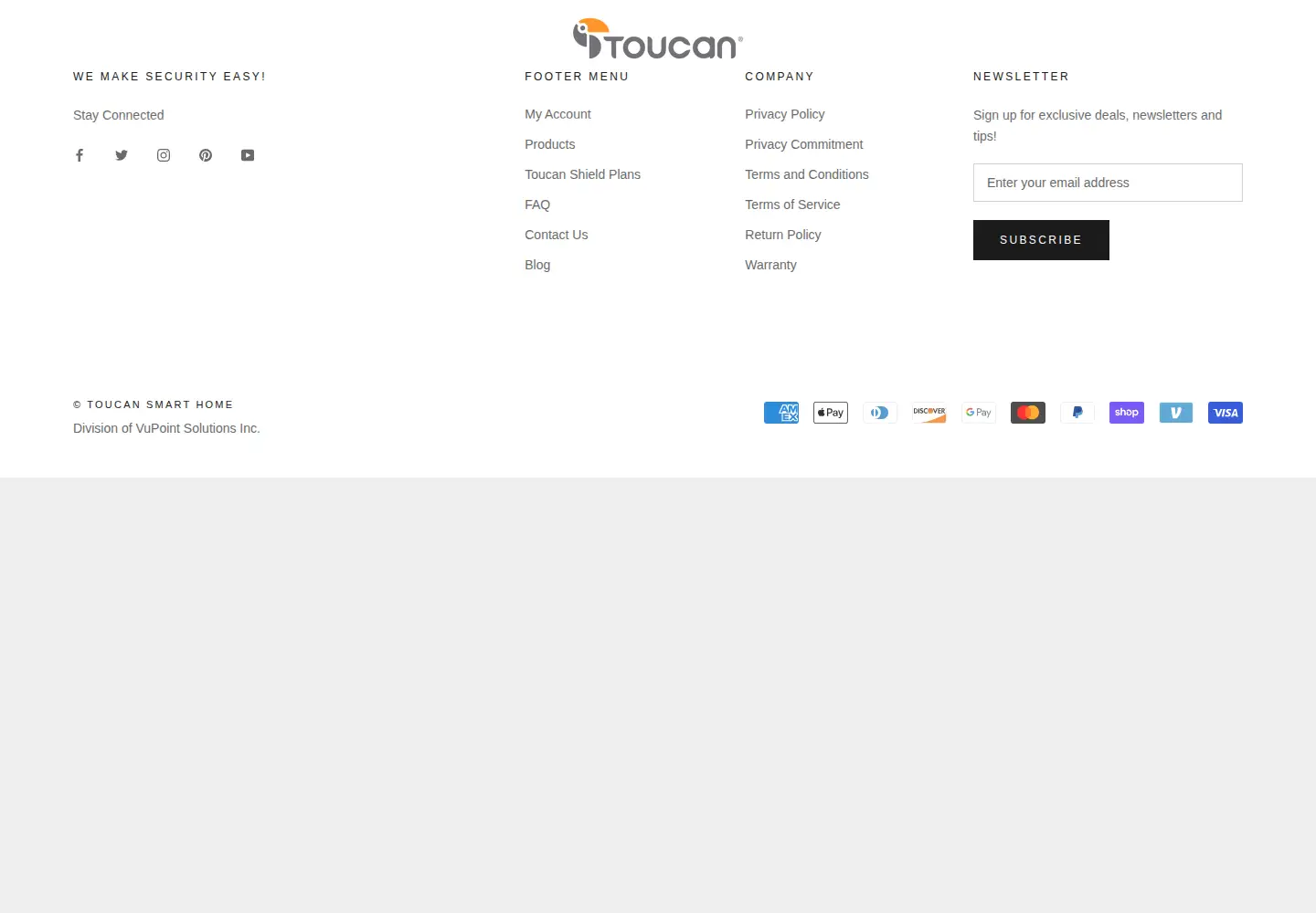 Screenshot of toucansmarthome.com