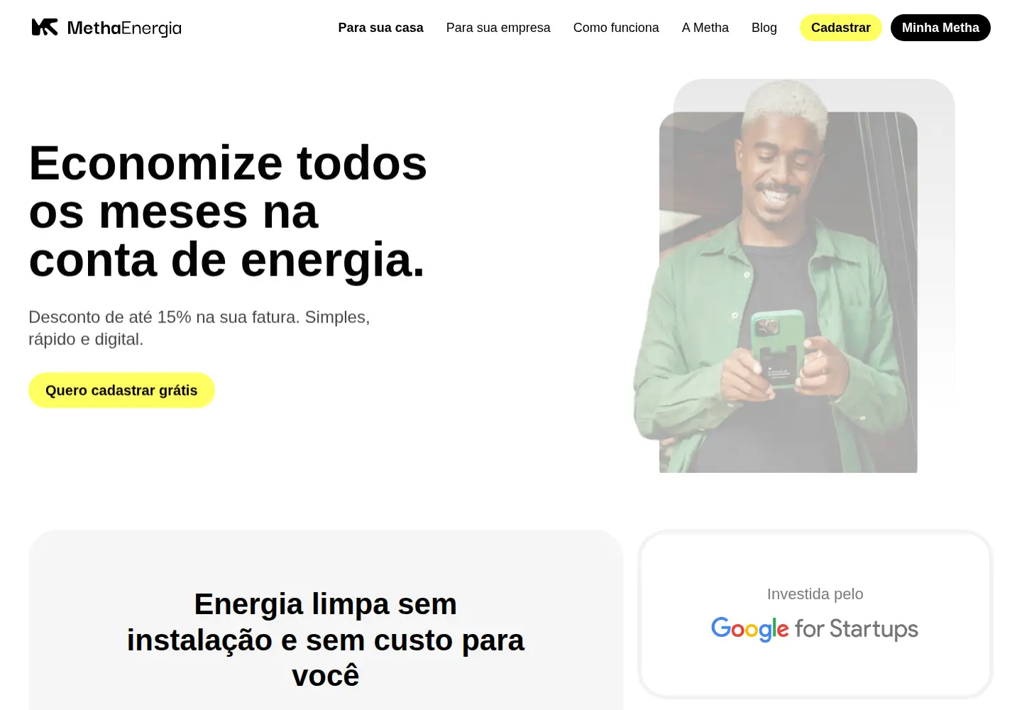 Screenshot of methaenergia.com.br