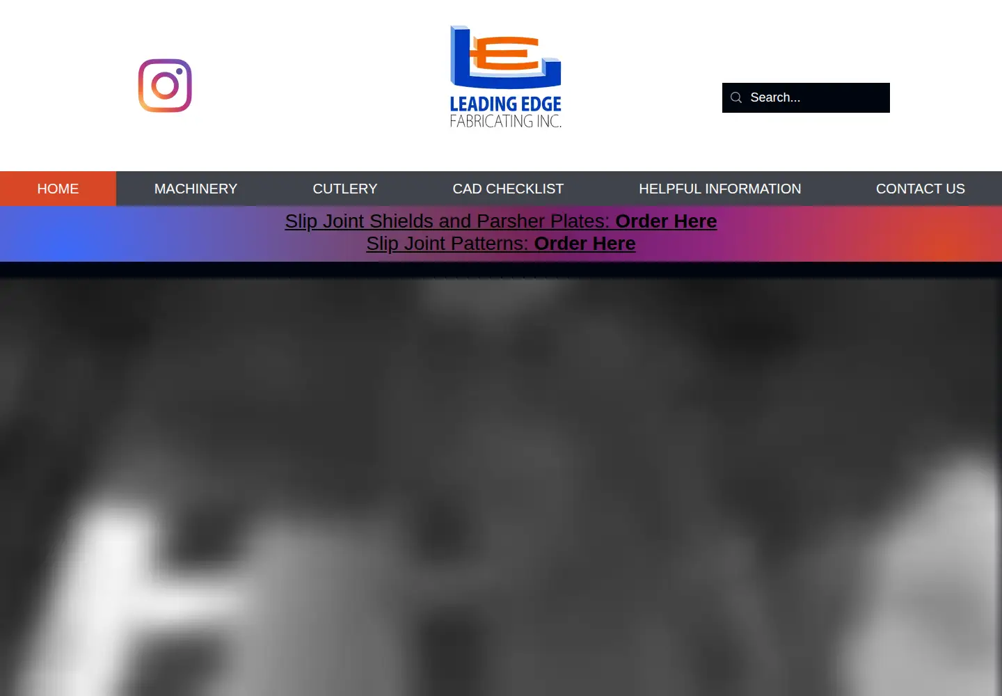 Screenshot of leadingedgefab.com