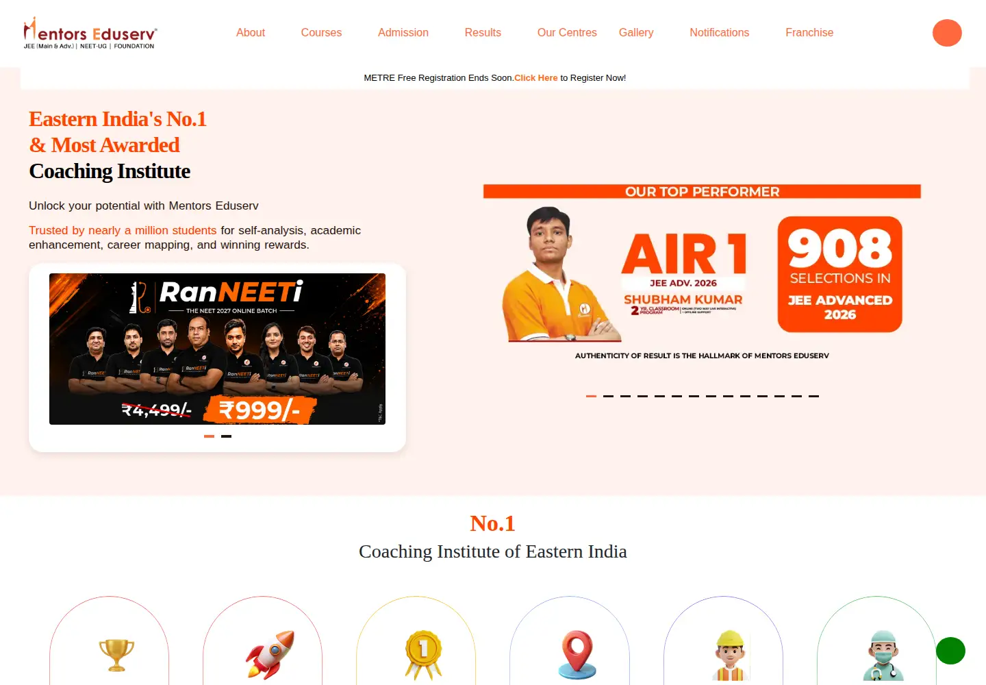 Screenshot of mentorsedu.com