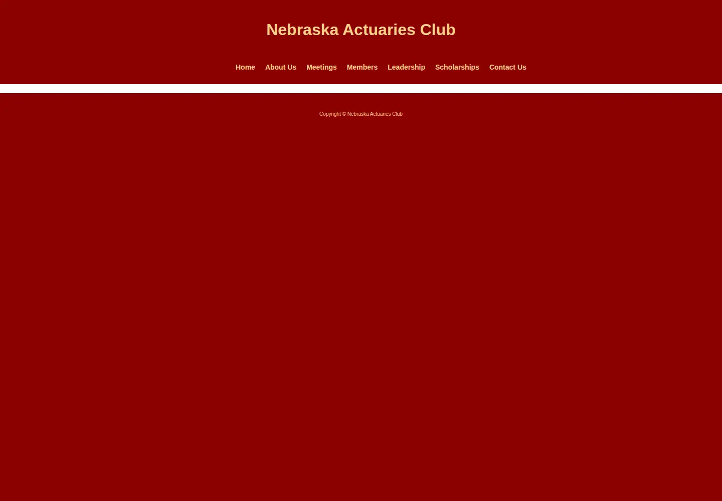 Screenshot of nebraskaactuariesclub.org