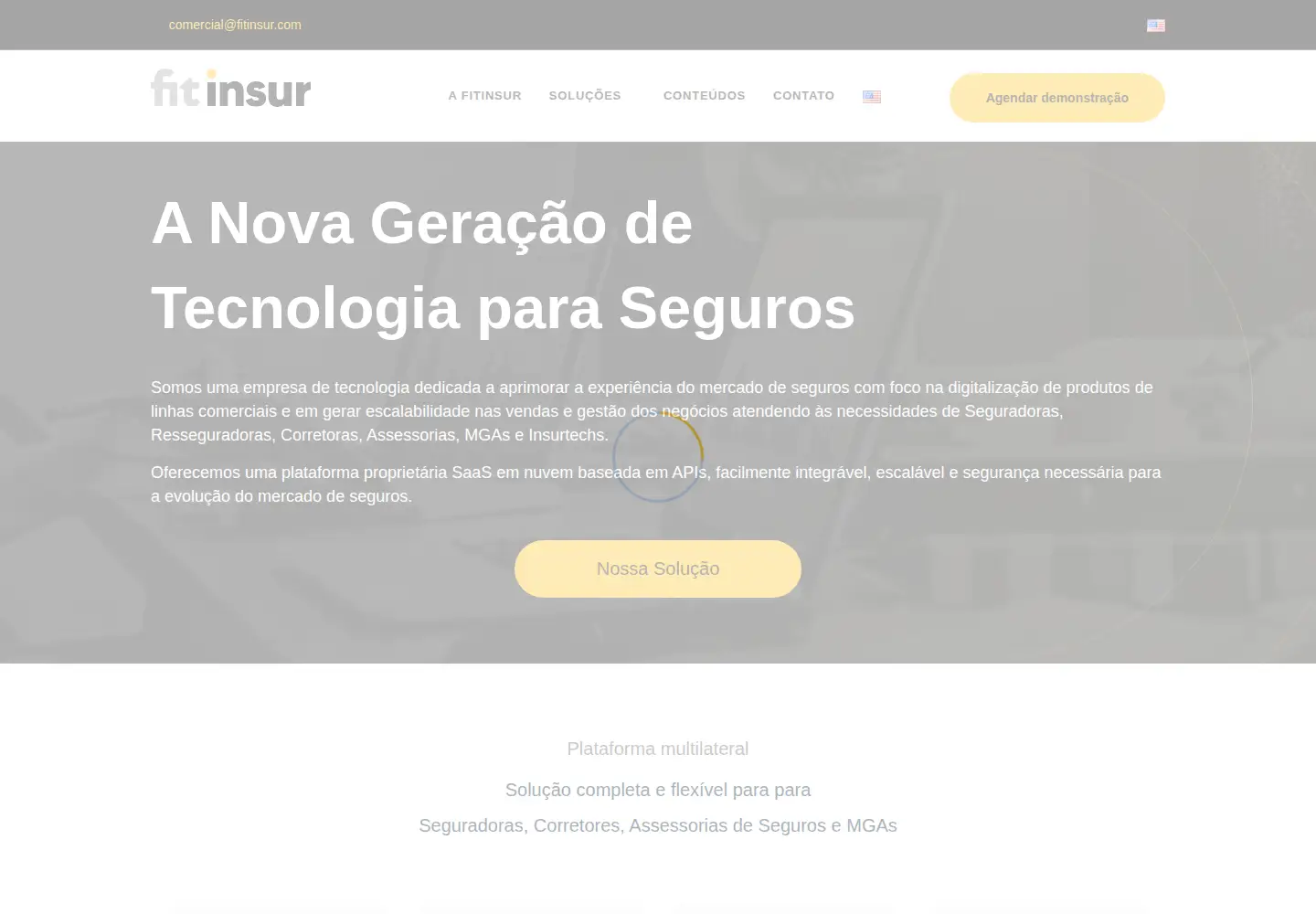 Screenshot of fitinsur.com.br