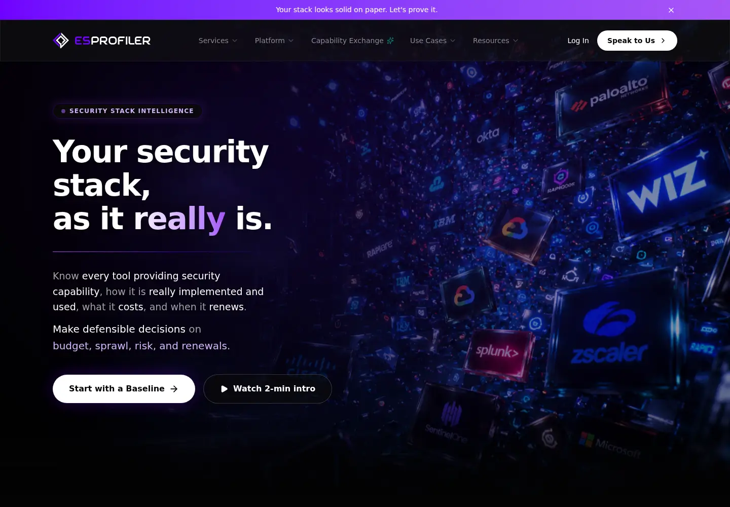 Screenshot of esprofiler.com