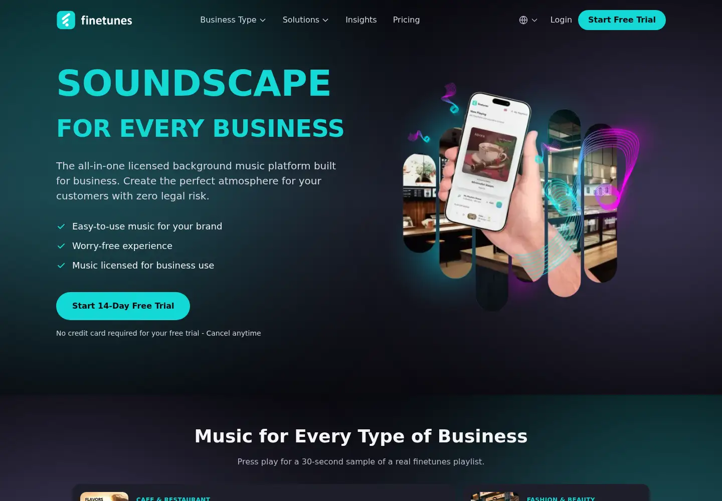 Captured homepage of finetunes.app in the current scan