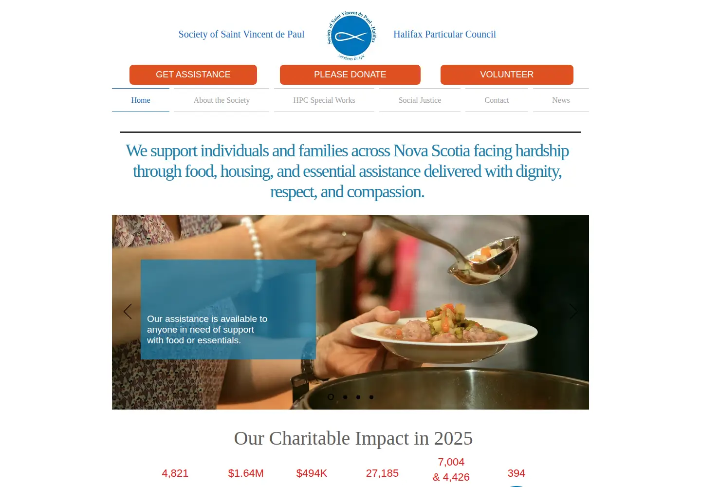 Screenshot of ssvphalifax.ca