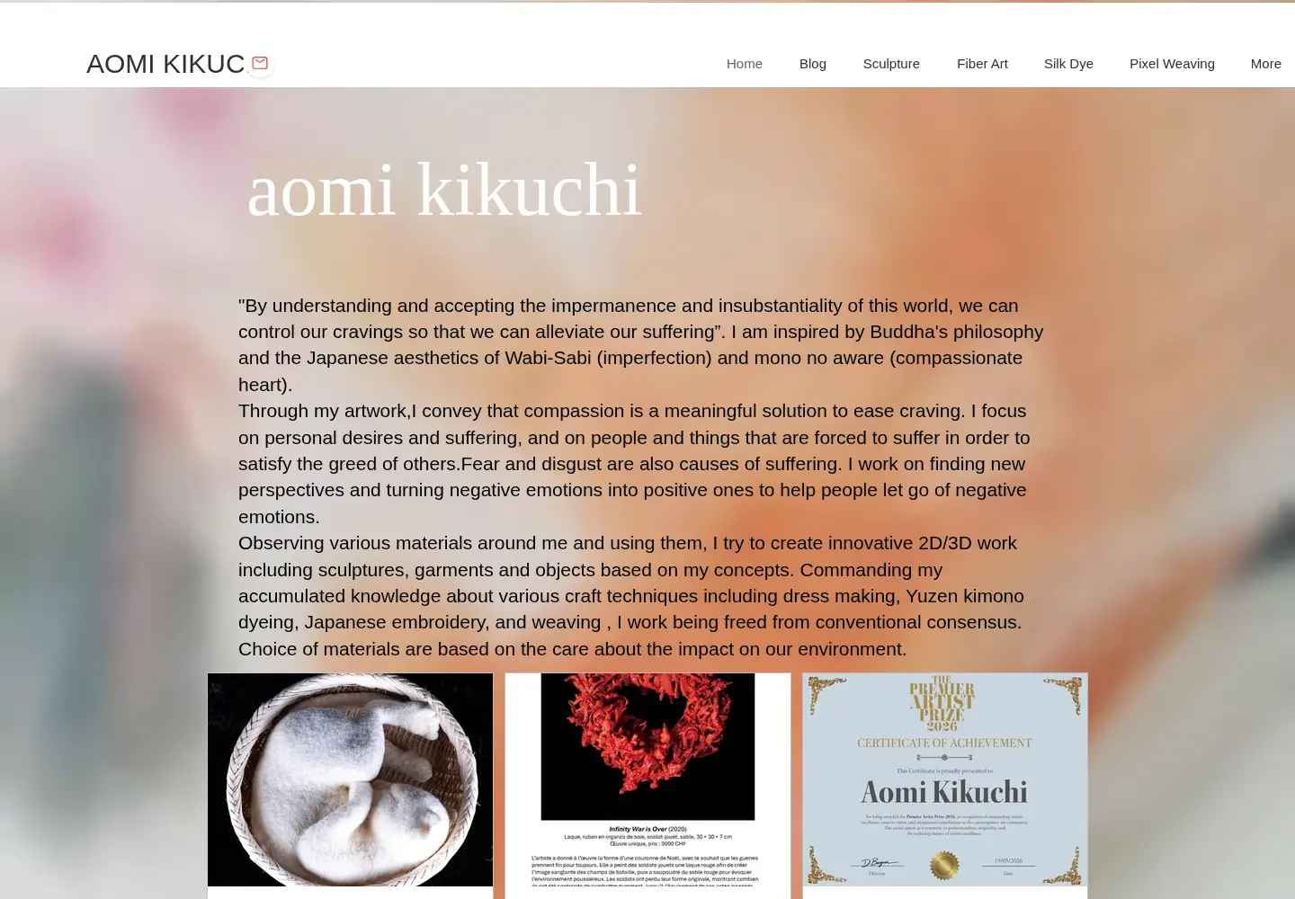 Screenshot of aomikikuchi.com