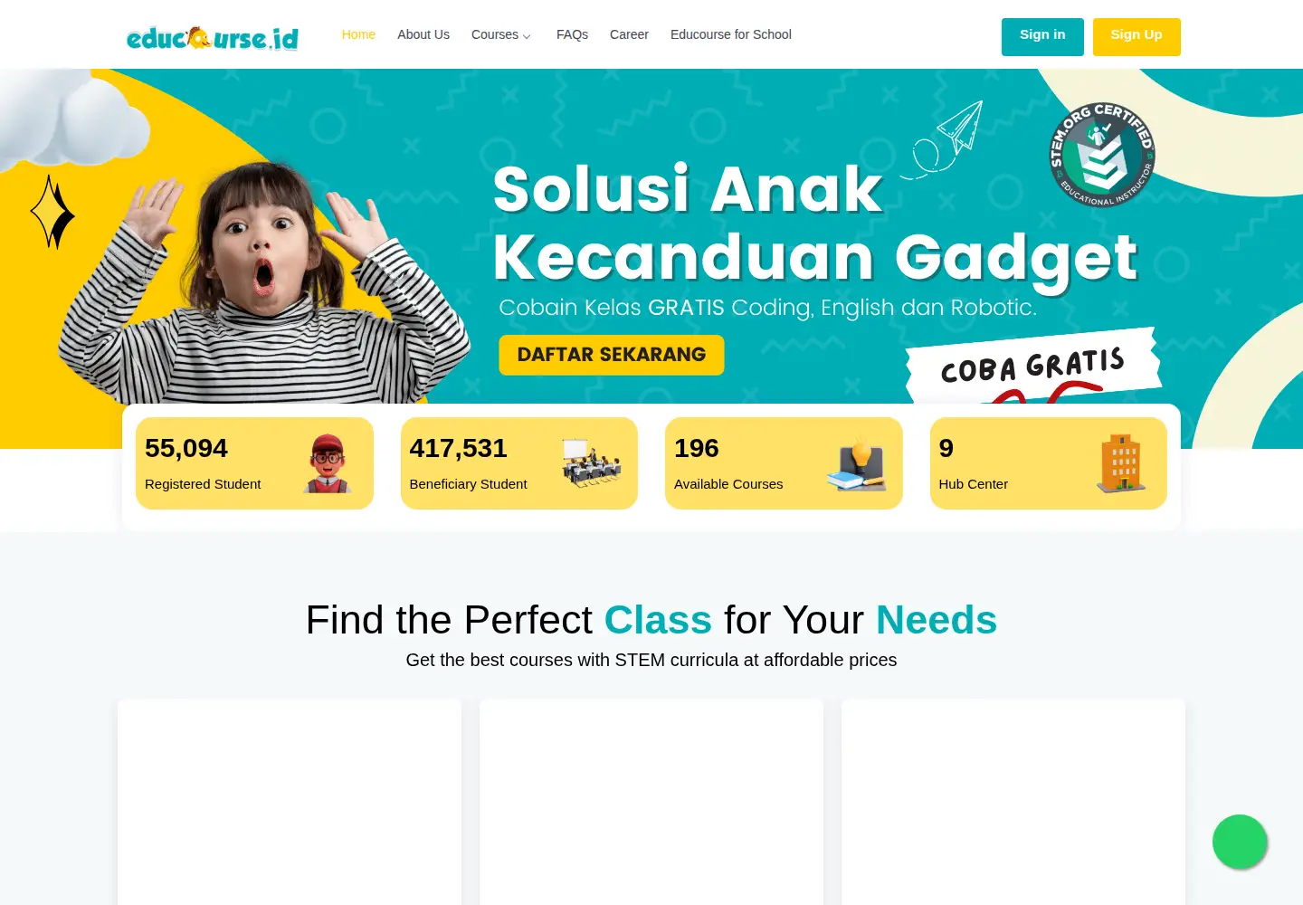 Screenshot of educourse.id