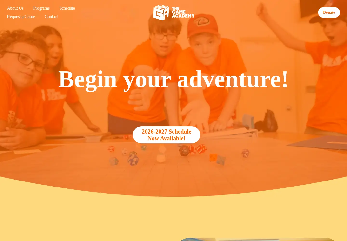 Screenshot of thegameacademy.org