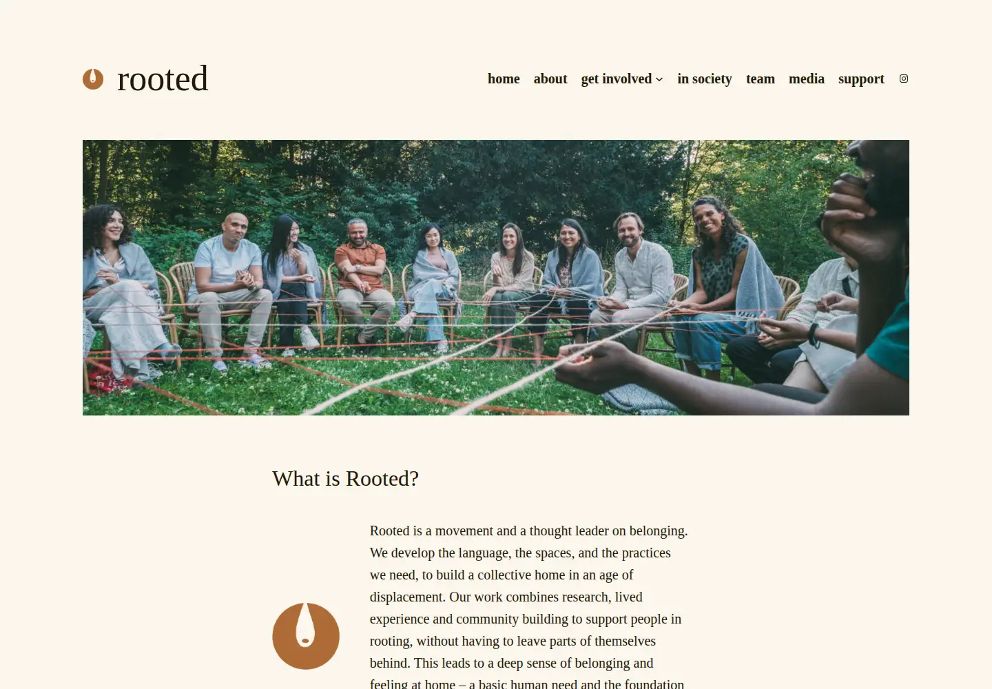 Screenshot of wearerooted.org