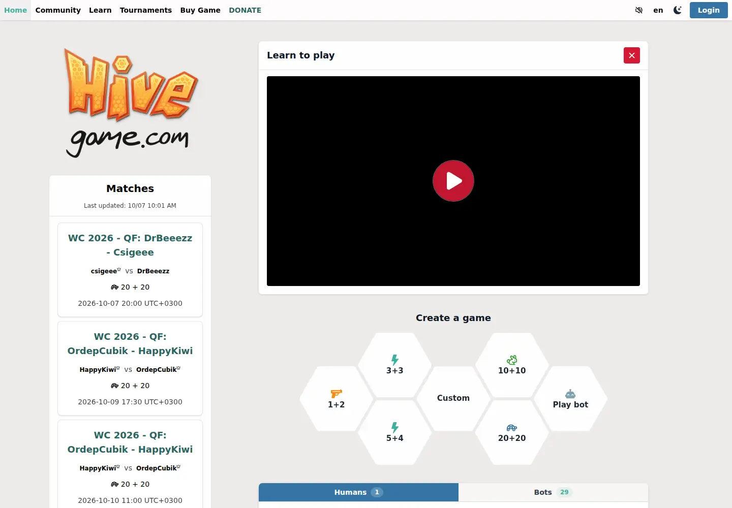 Captured homepage of hivegame.com in the current scan
