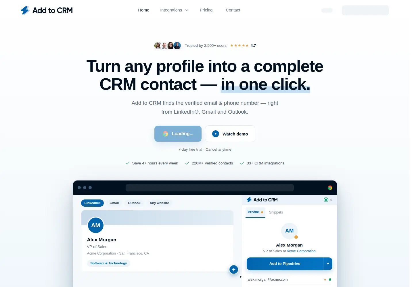 Screenshot of crminputs.com