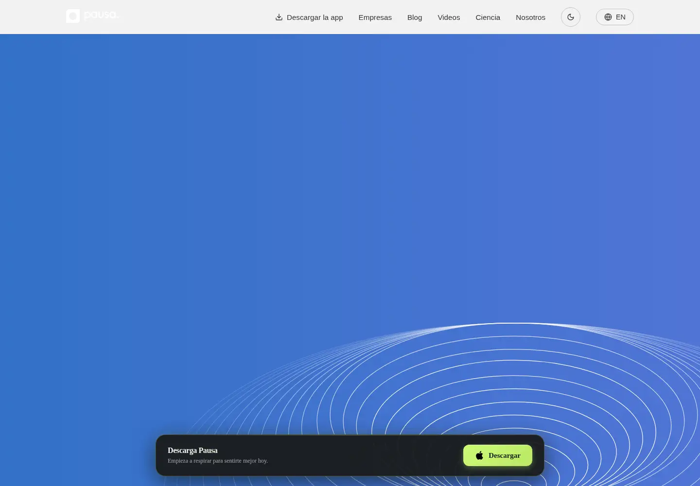 Screenshot of pausaapp.com