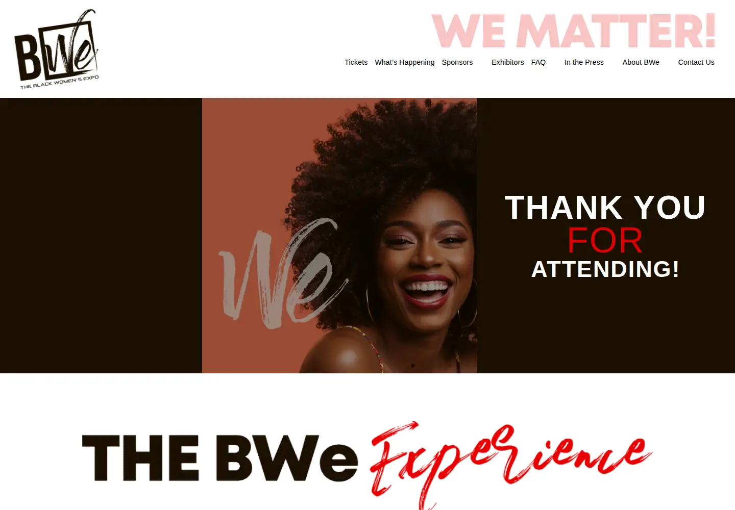 Screenshot of theblackwomensexpo.com