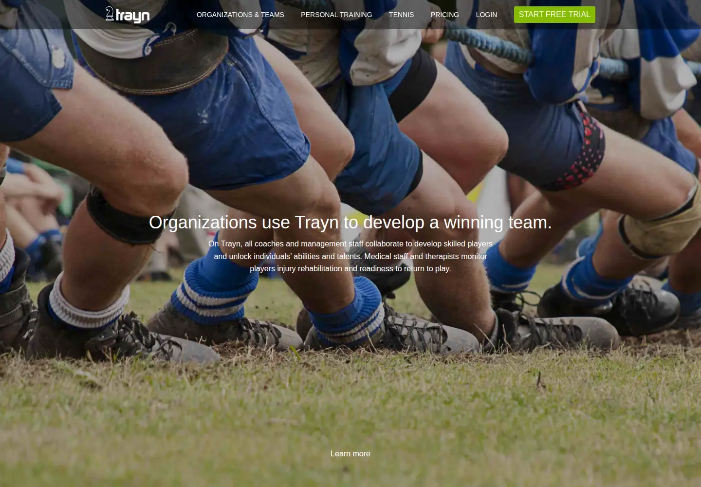 Captured homepage of trayn.com in the current scan