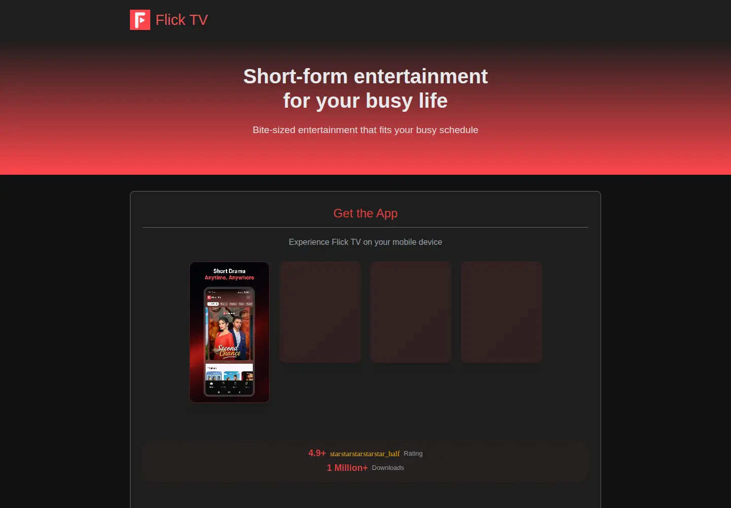 Screenshot of flicktv.in