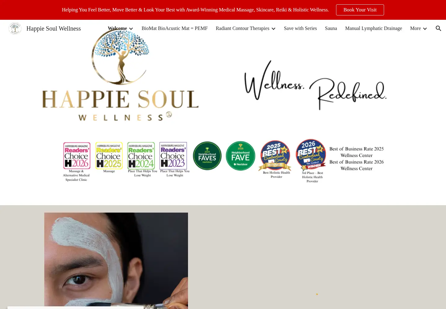 Captured homepage of happiesoul.me in the current scan