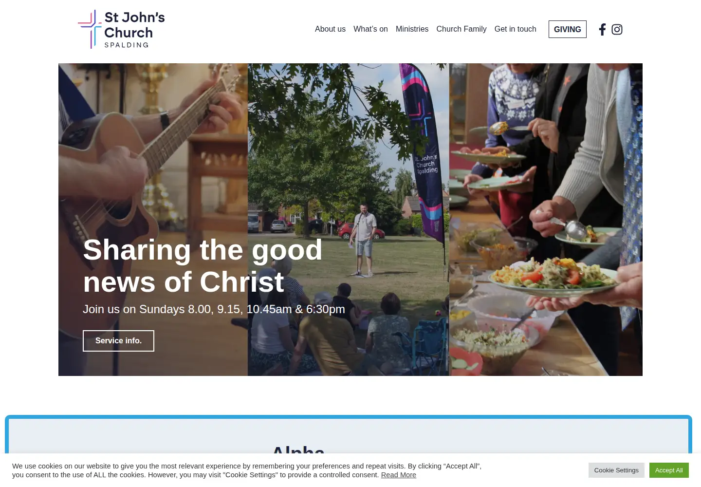 Screenshot of stjohnsspalding.org