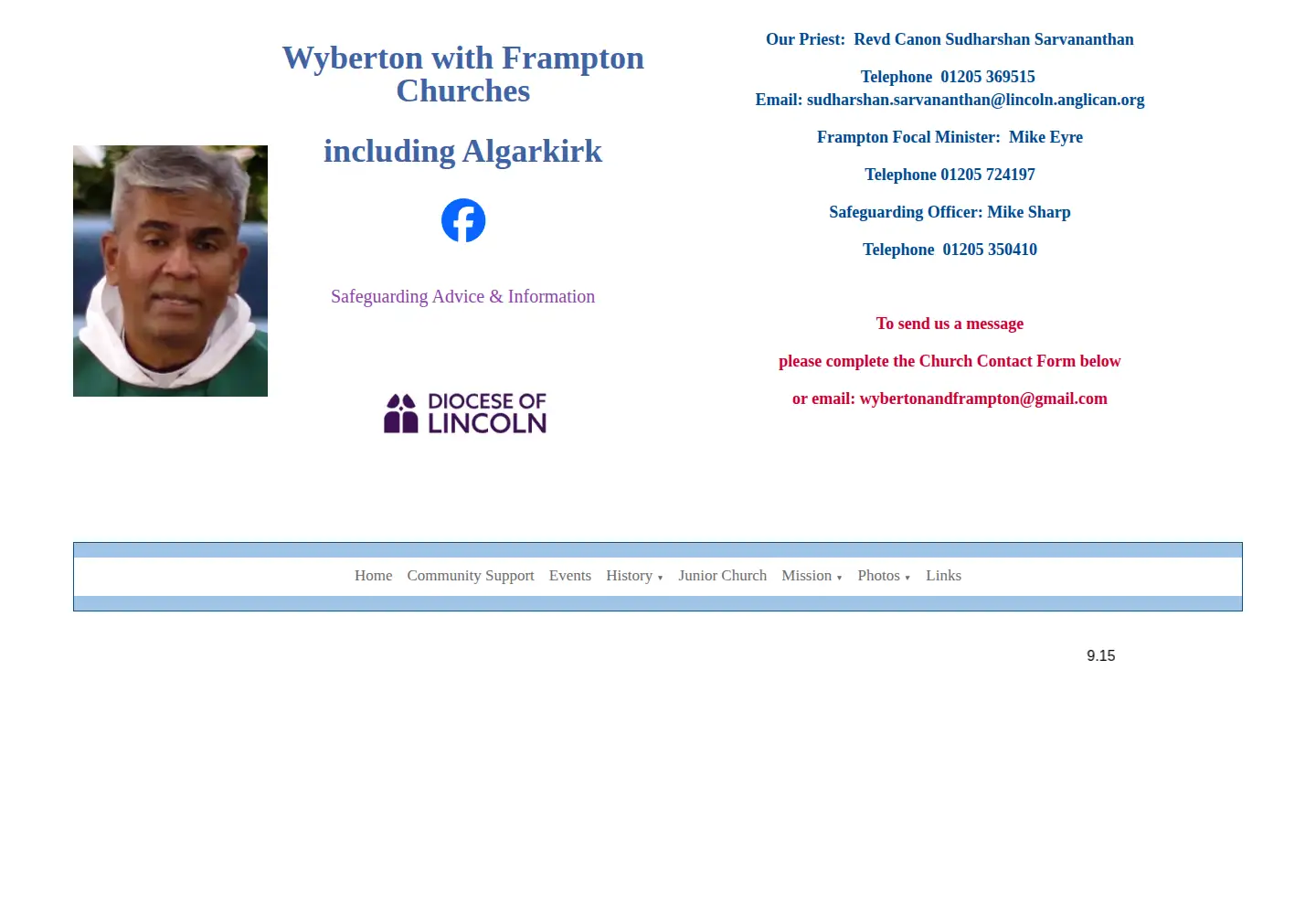 Screenshot of wybertonandframpton.org