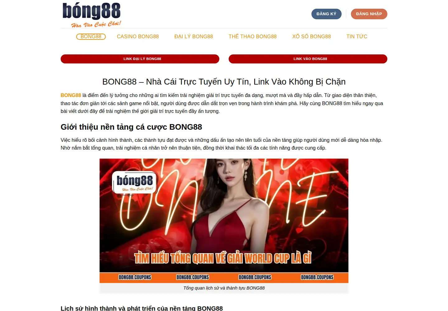 Captured homepage of bong88.coupons in the current scan