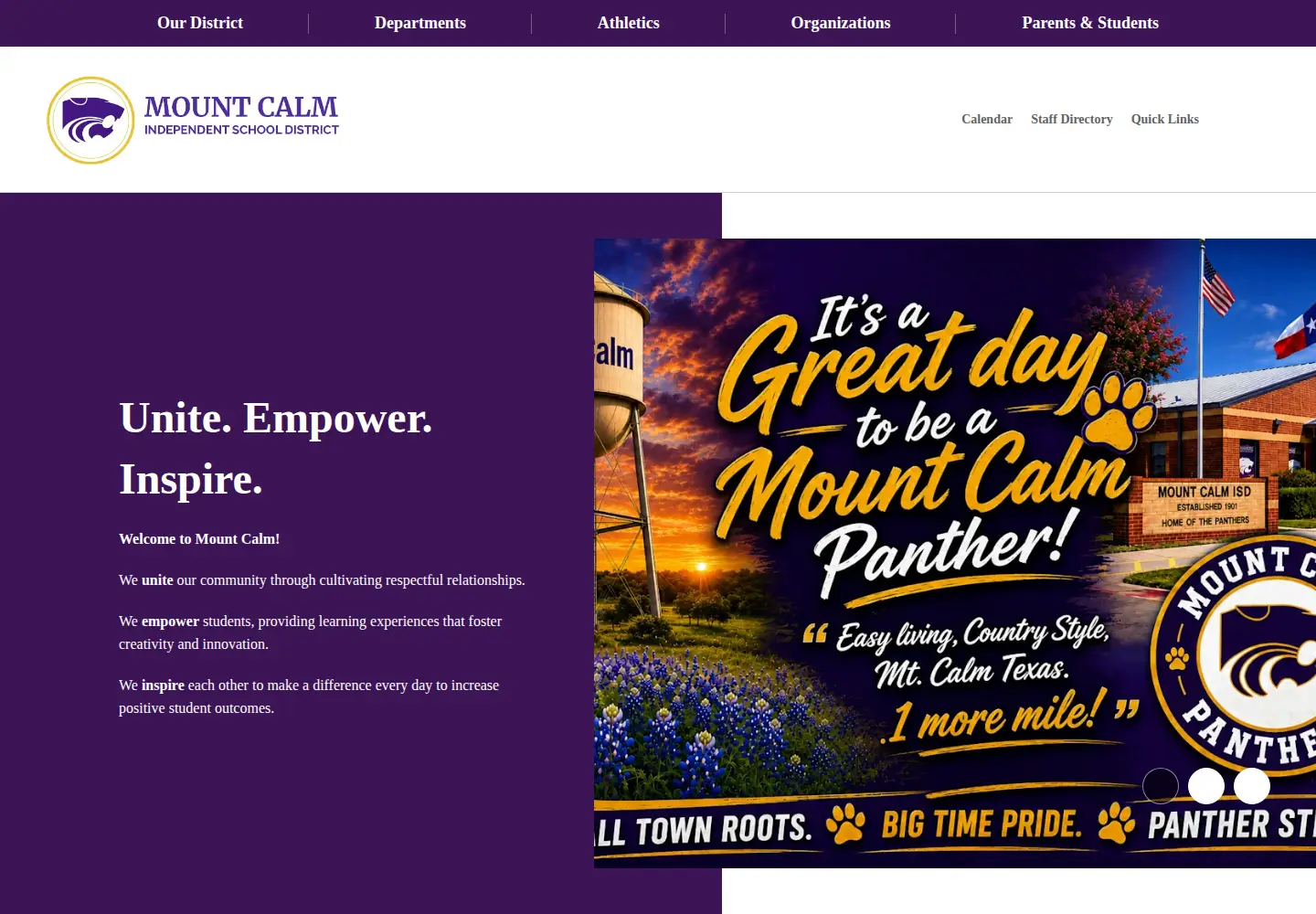 Screenshot of mcisd1.org