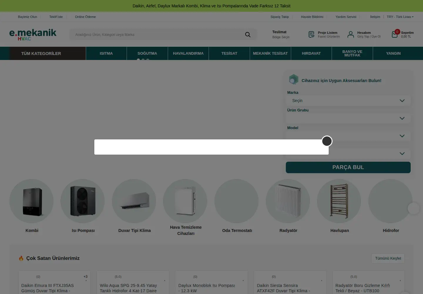 Captured homepage of e-mekanik.com in the current scan