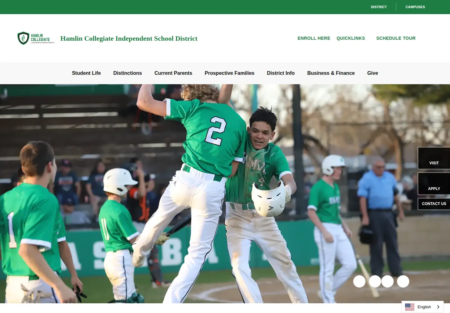 Screenshot of gohamlin.com