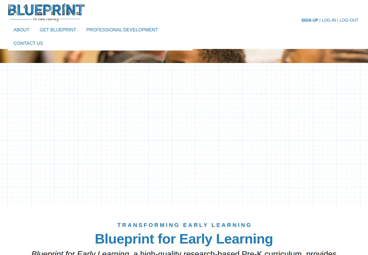 Captured homepage of cliblueprint.org in the current scan