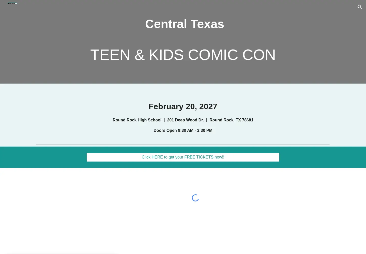Captured homepage of ctxkidscc.org in the current scan
