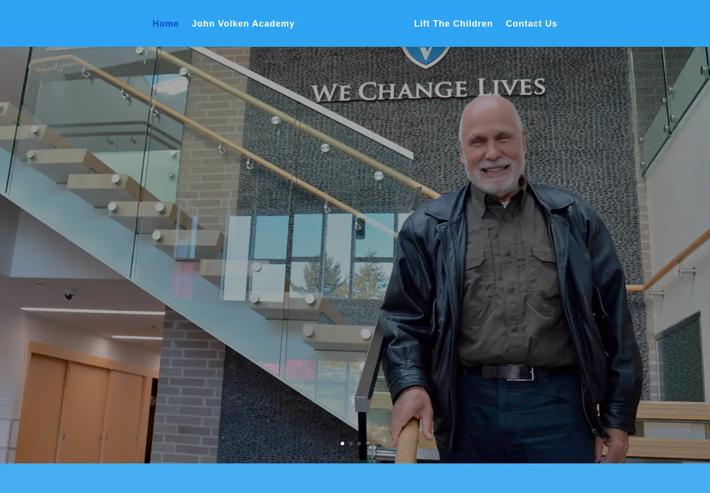 Captured homepage of johnvolkenfoundation.org in the current scan