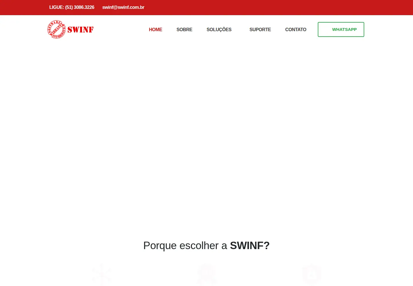 Screenshot of swinf.com.br