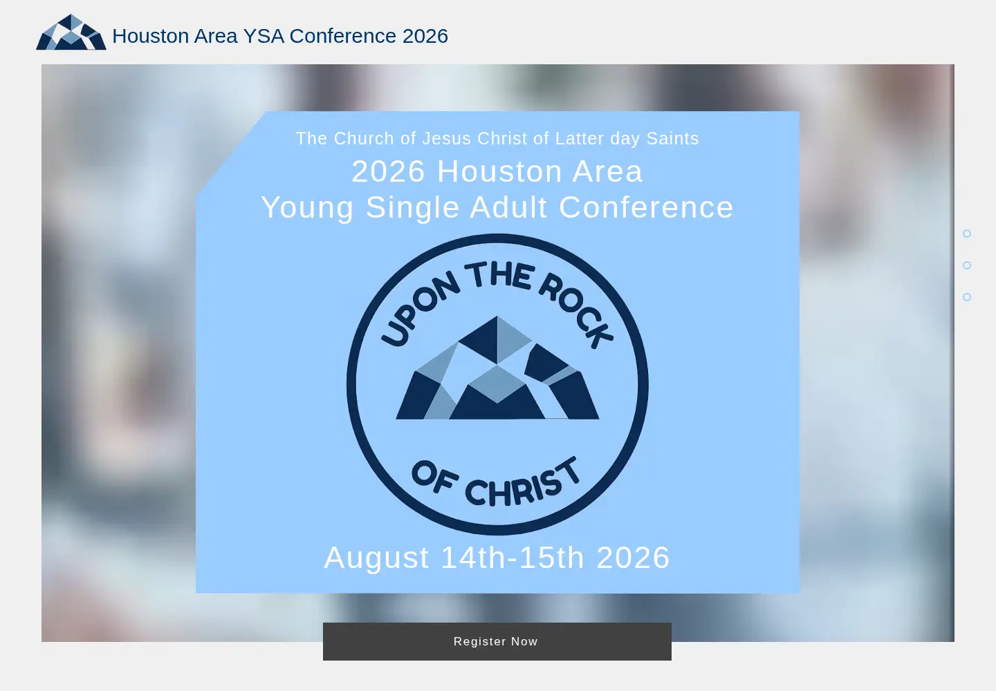 Screenshot of houstonysaconference2026.com
