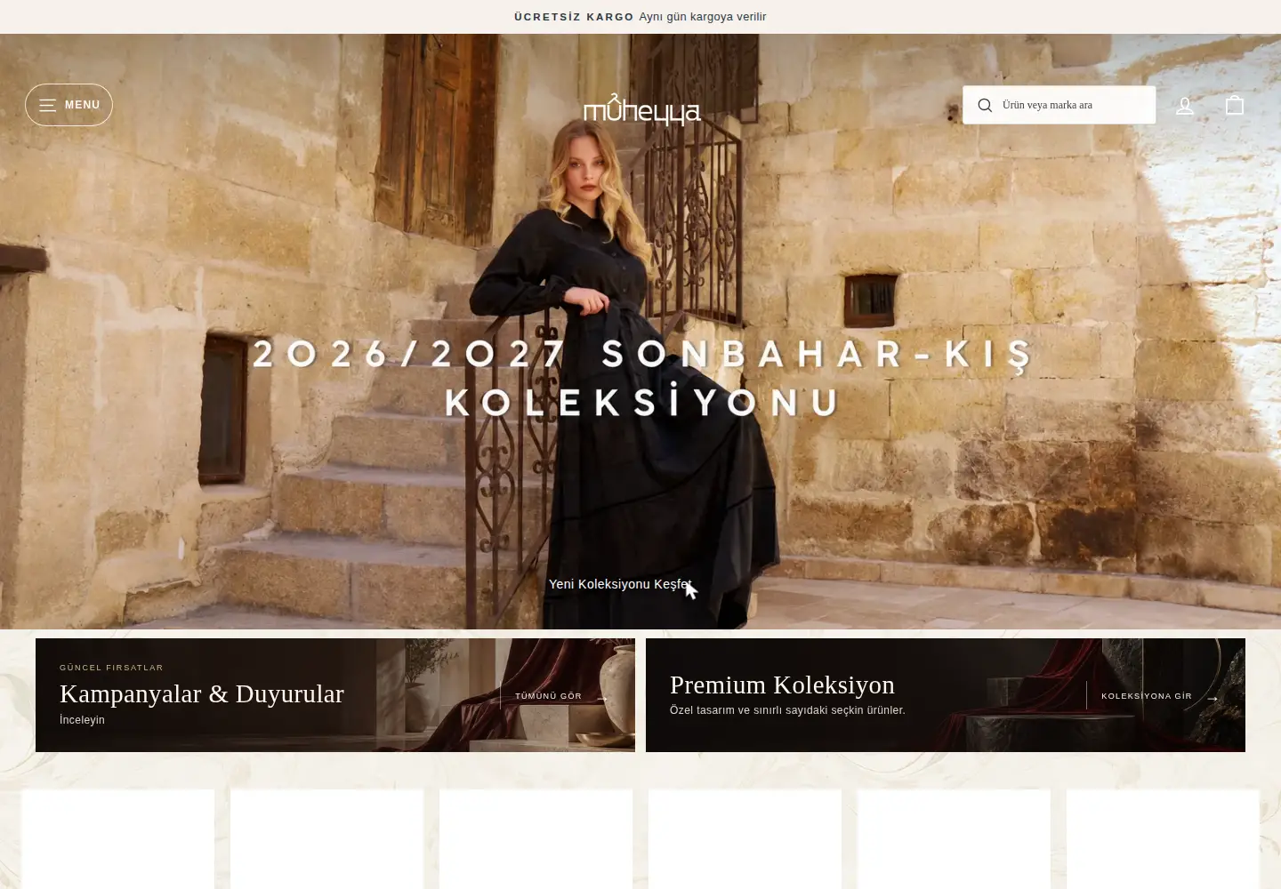Screenshot of muheyyabutik.com