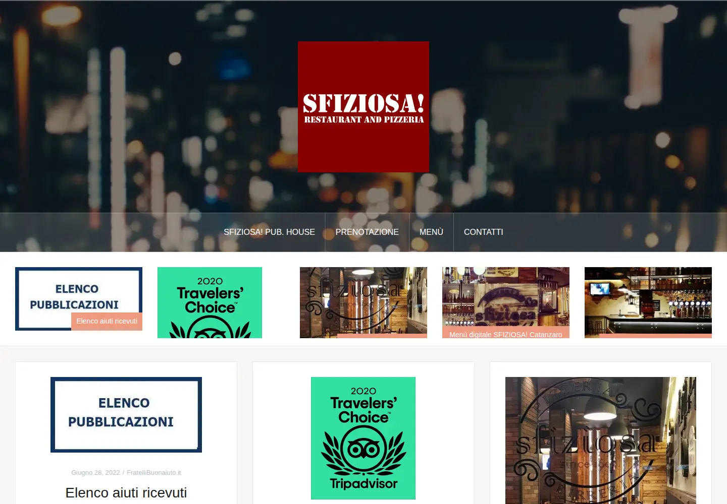 Captured homepage of fratellibuonaiuto.it in the current scan
