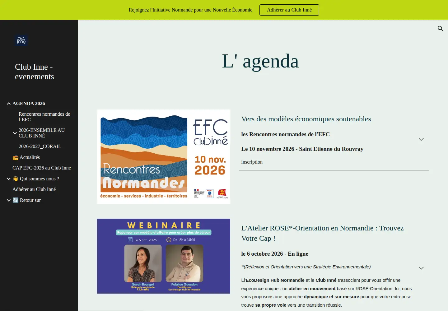 Screenshot of club-inne.online