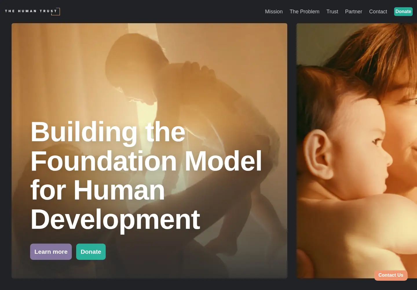 Screenshot of thehumantrust.org