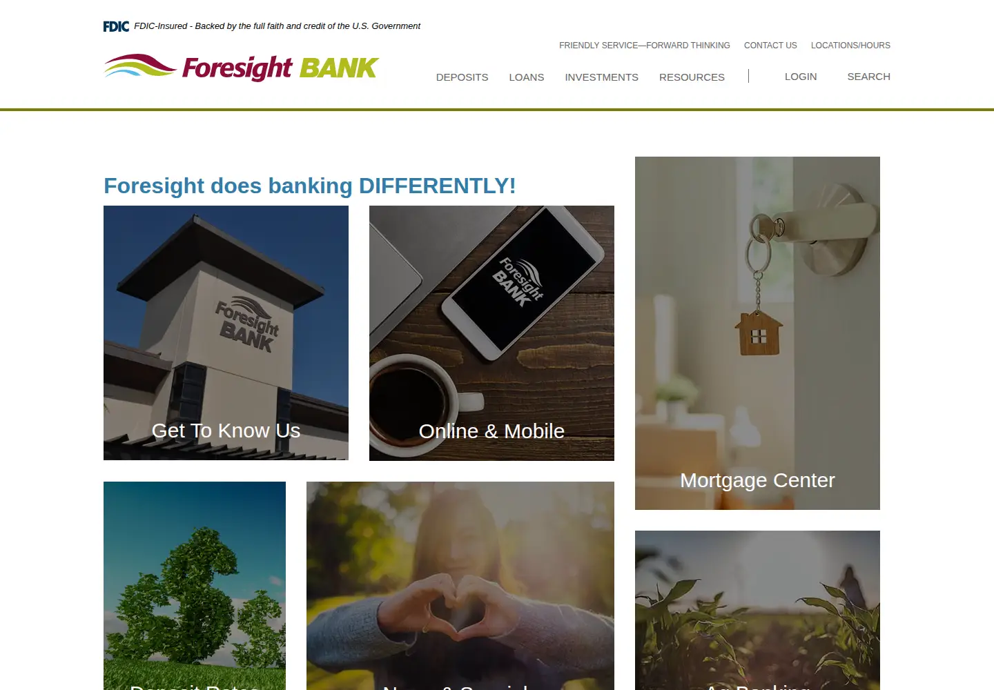 Screenshot of foresightbank.com