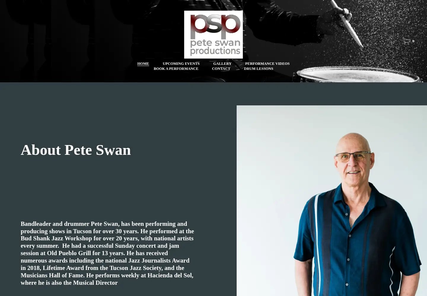 Screenshot of peteswan.com