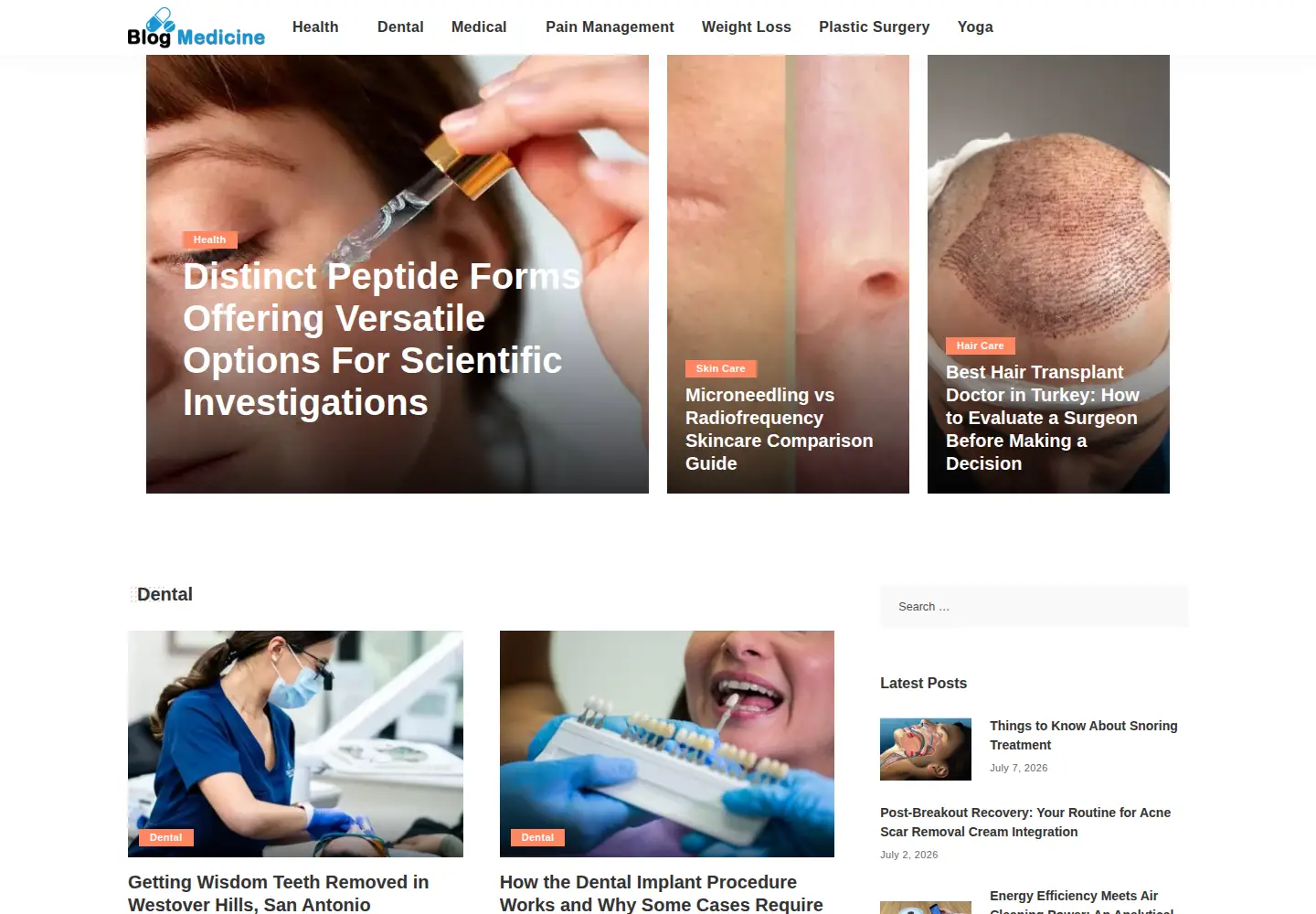 Screenshot of blogmedicine.org