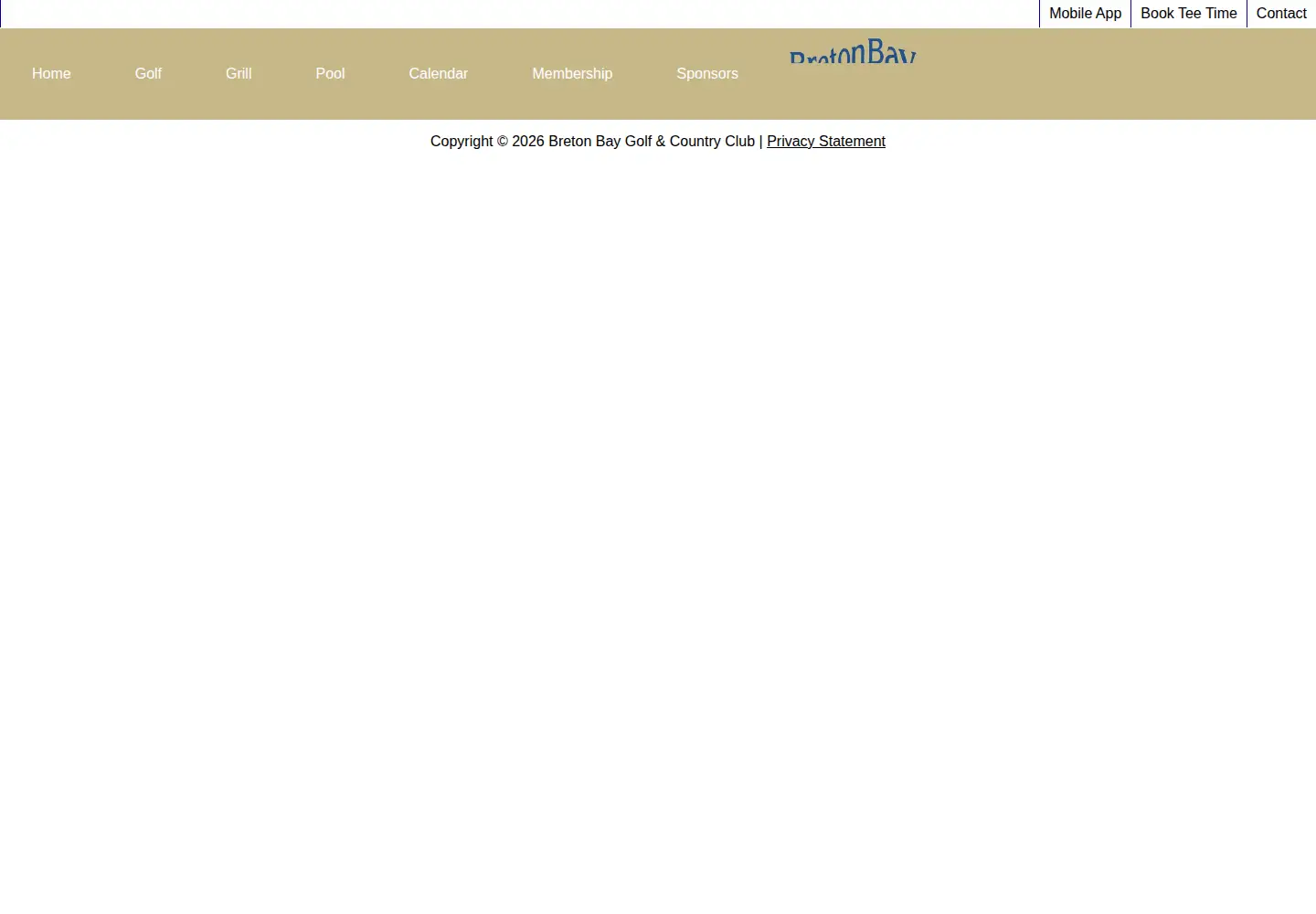 Screenshot of bretonbaygolf.com