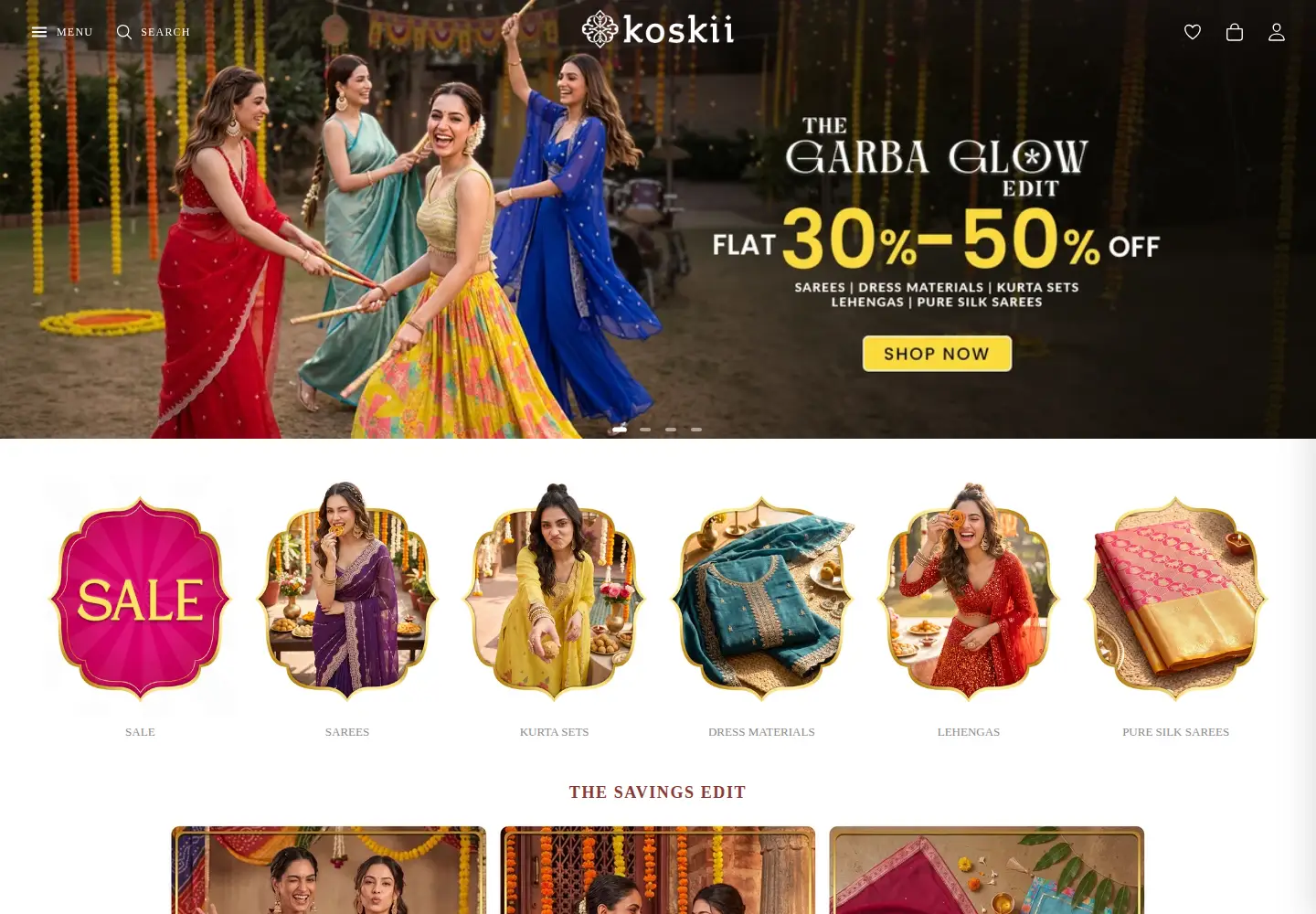 Captured homepage of koskii.com in the current scan