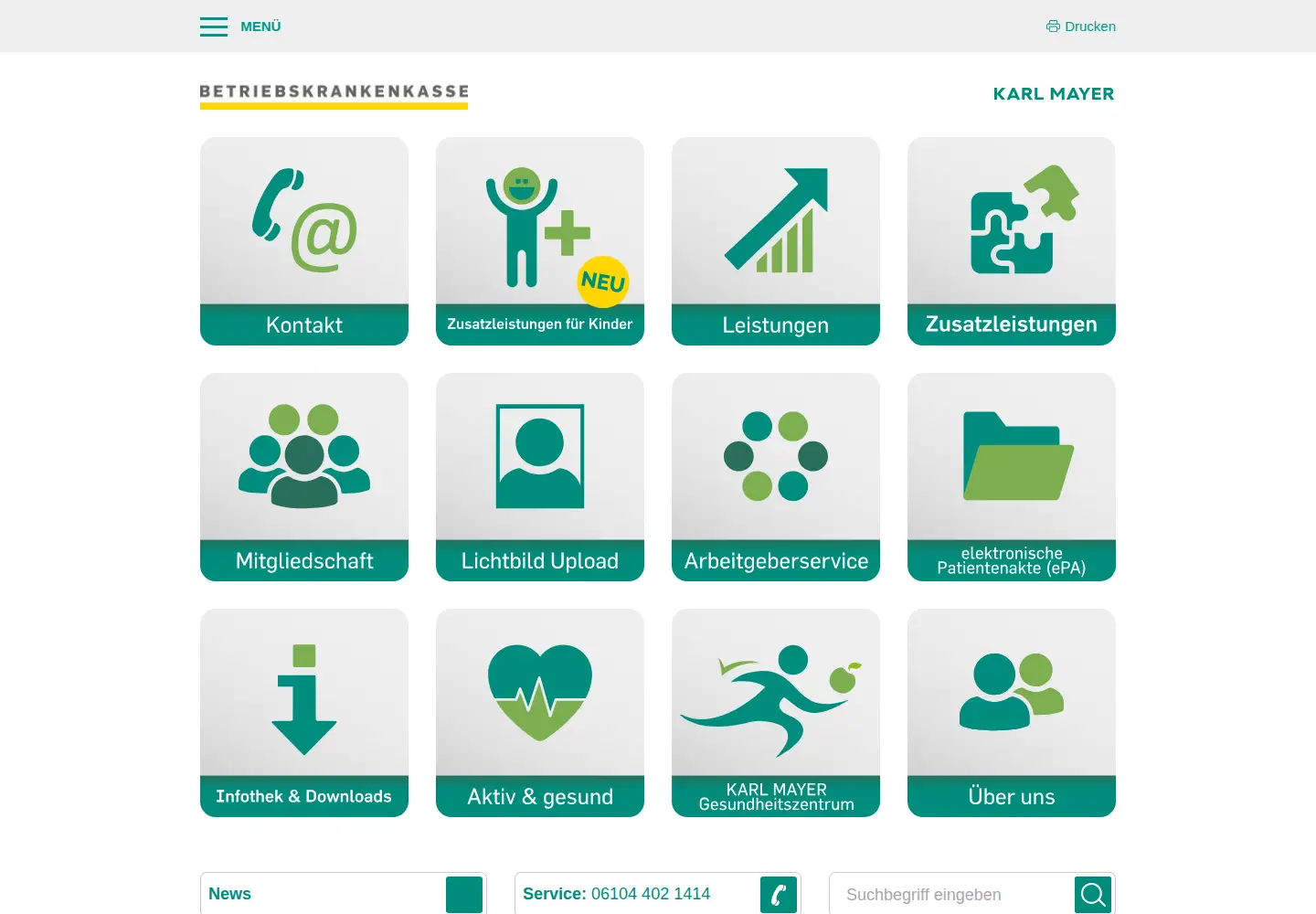 Screenshot of karlmayer-bkk.de