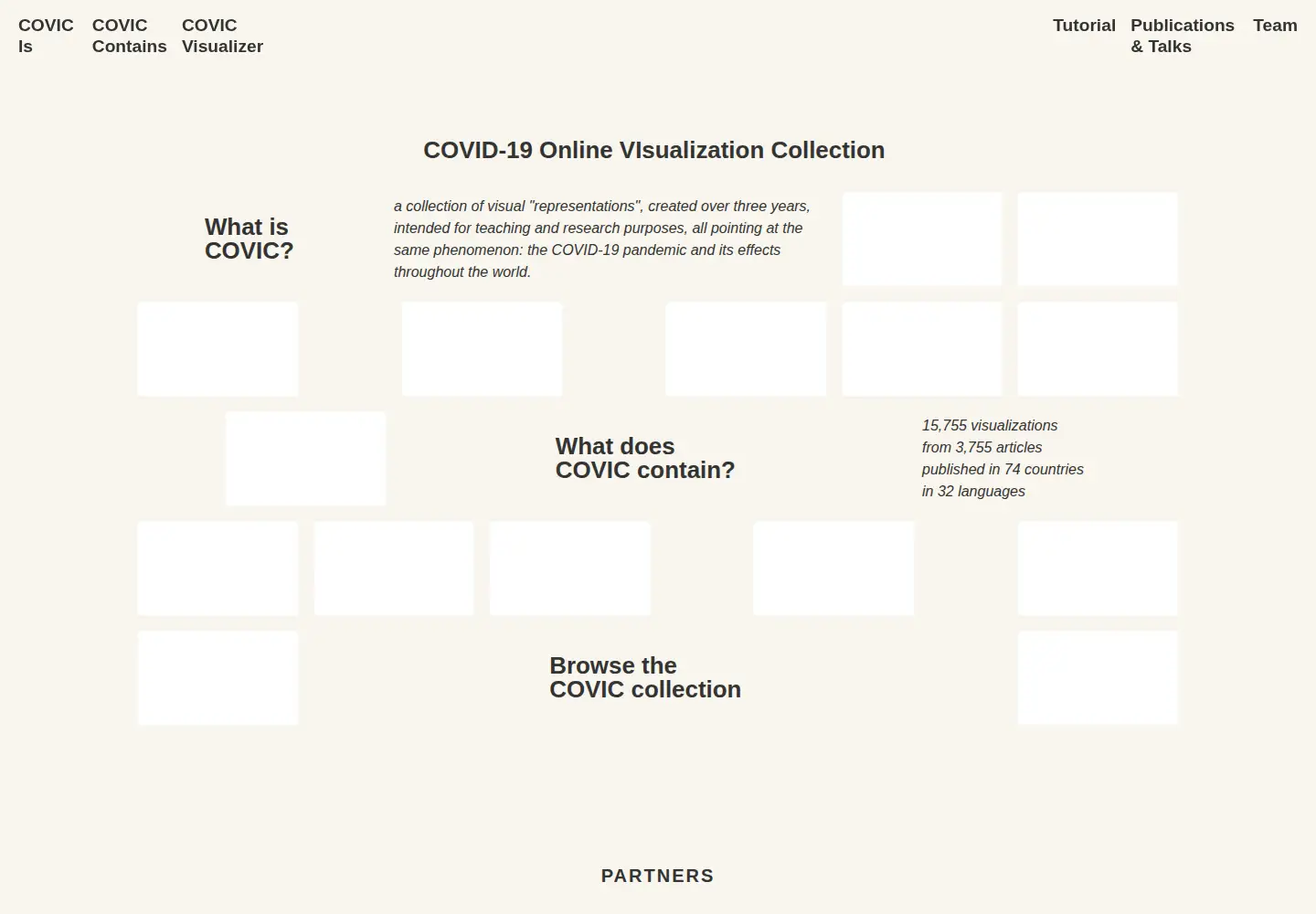 Screenshot of covic-archive.org