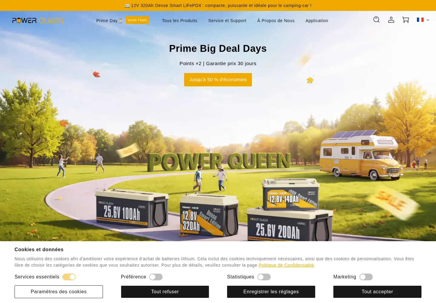 Captured homepage of ipowerqueen.fr in the current scan