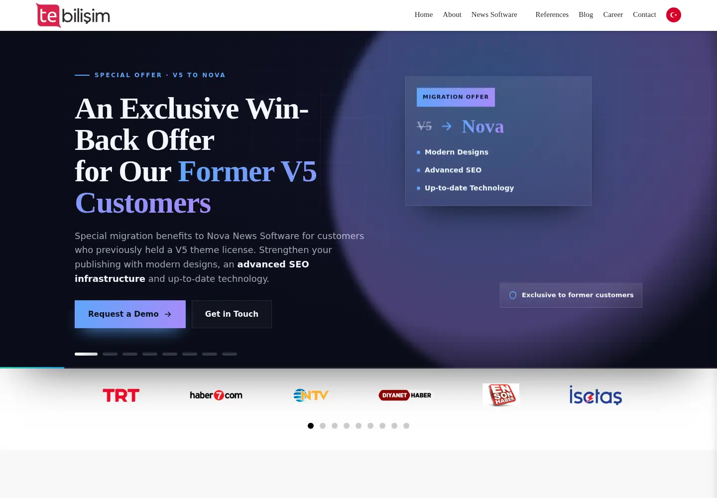 Screenshot of tebilisim.com