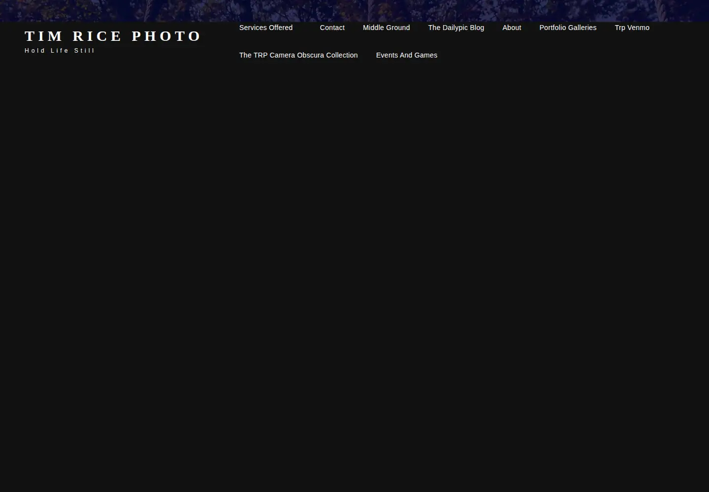 Screenshot of timricephoto.com