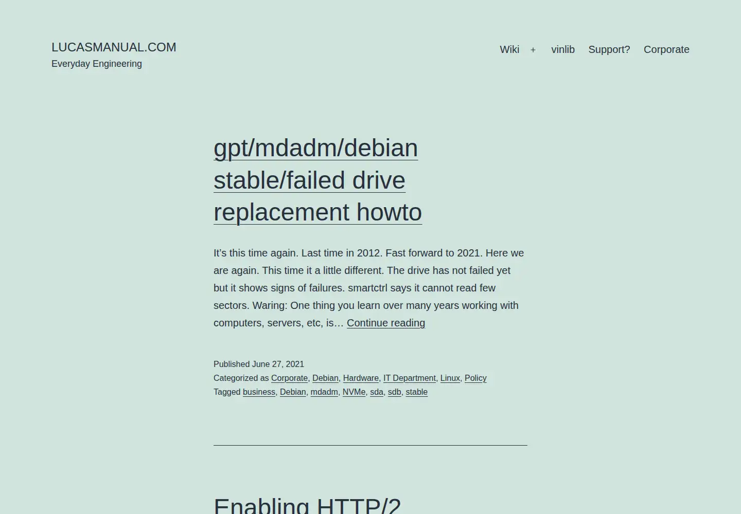 Screenshot of lucasmanual.com